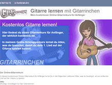 Tablet Screenshot of gitarrinchen.com